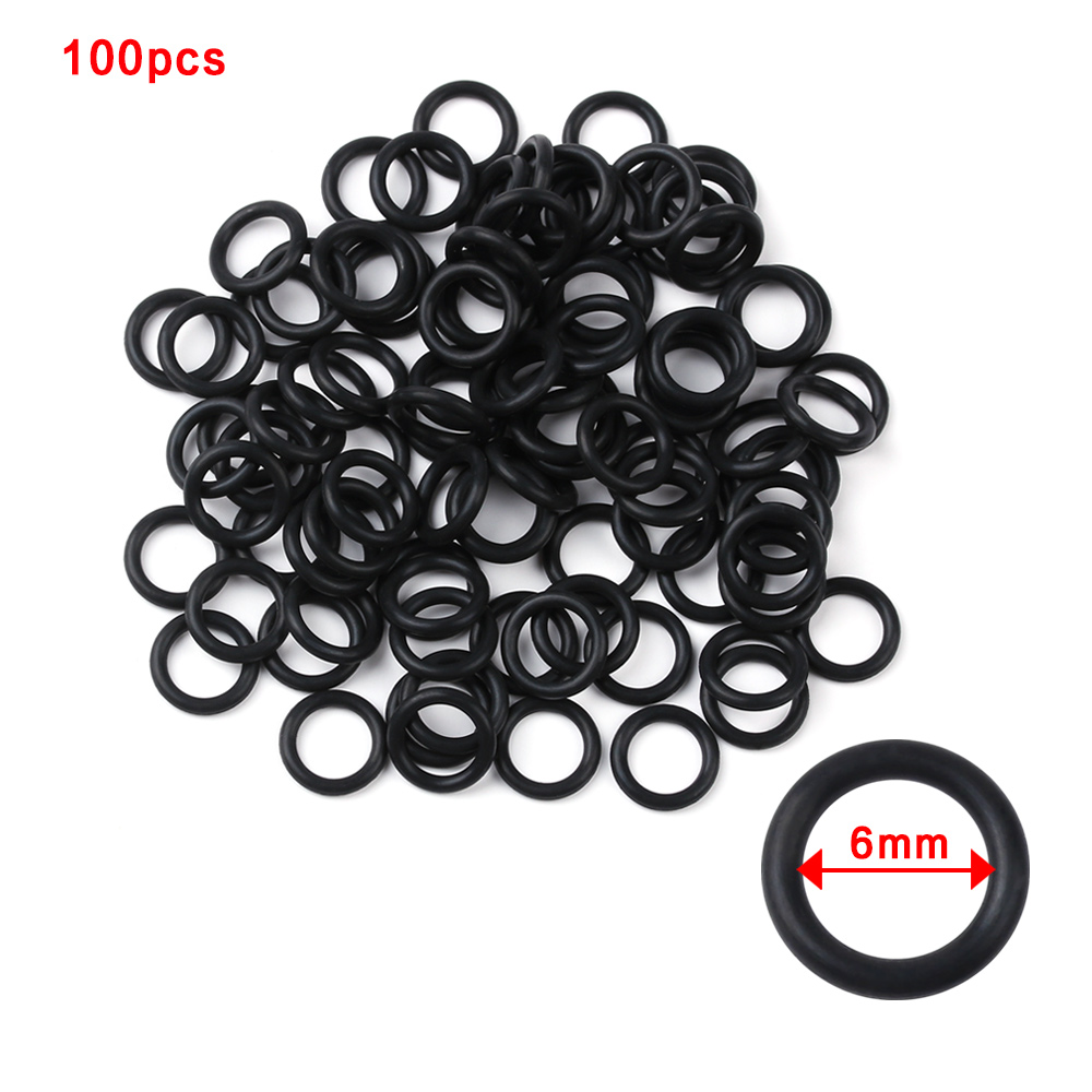 100 PCs Black Rubber O-Rings S - Bite Indicator ulasan dan harga